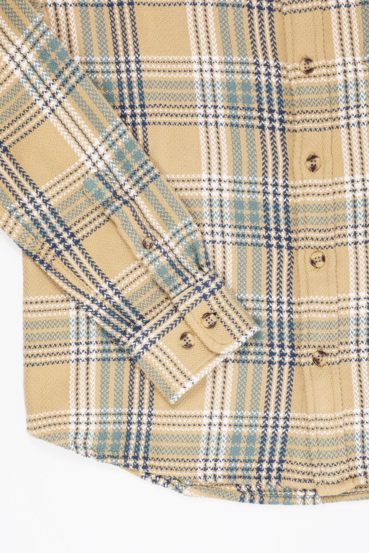 Corridor - Acid Plaid Stag Longsleeve - Tan - Canoe Club