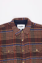 Corridor - Corded Plaid Shirt Jacket - Brown - Canoe Club