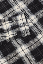 Corridor - Dobby Plaid Zip Shirt - Black - Canoe Club