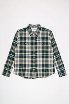 Corridor - Glen Falls Waffle Madras Longsleeve - Green - Canoe Club