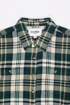 Corridor - Glen Falls Waffle Madras Longsleeve - Green - Canoe Club