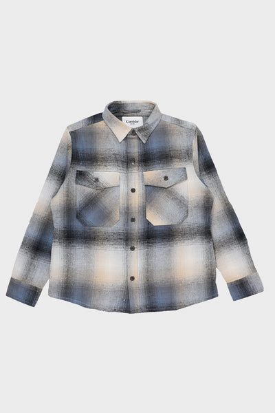 Ombre Plaid Kingston Jacket - Brown