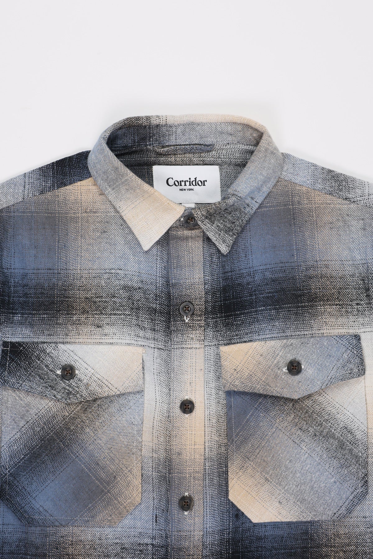 Corridor - Ombre Plaid Kingston Jacket - Brown - Canoe Club