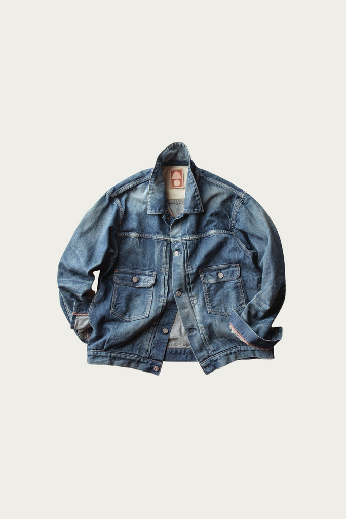 Cottle - C.T.L. Neo Type 2nd Denim Jacket - Bengara (Indian Red) - Dark Indigo - Canoe Club