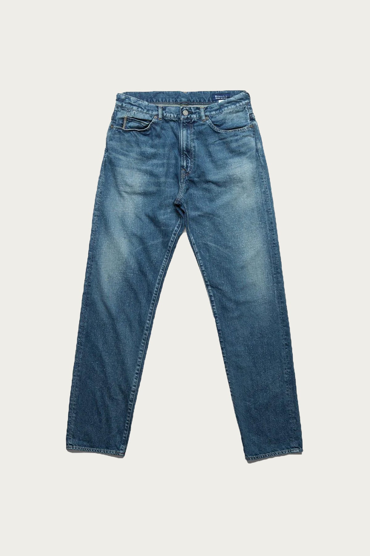 Cottle - C.T.L. Straight Denim Pants - Bengara (Indian Red) - Dark Indigo - Canoe Club