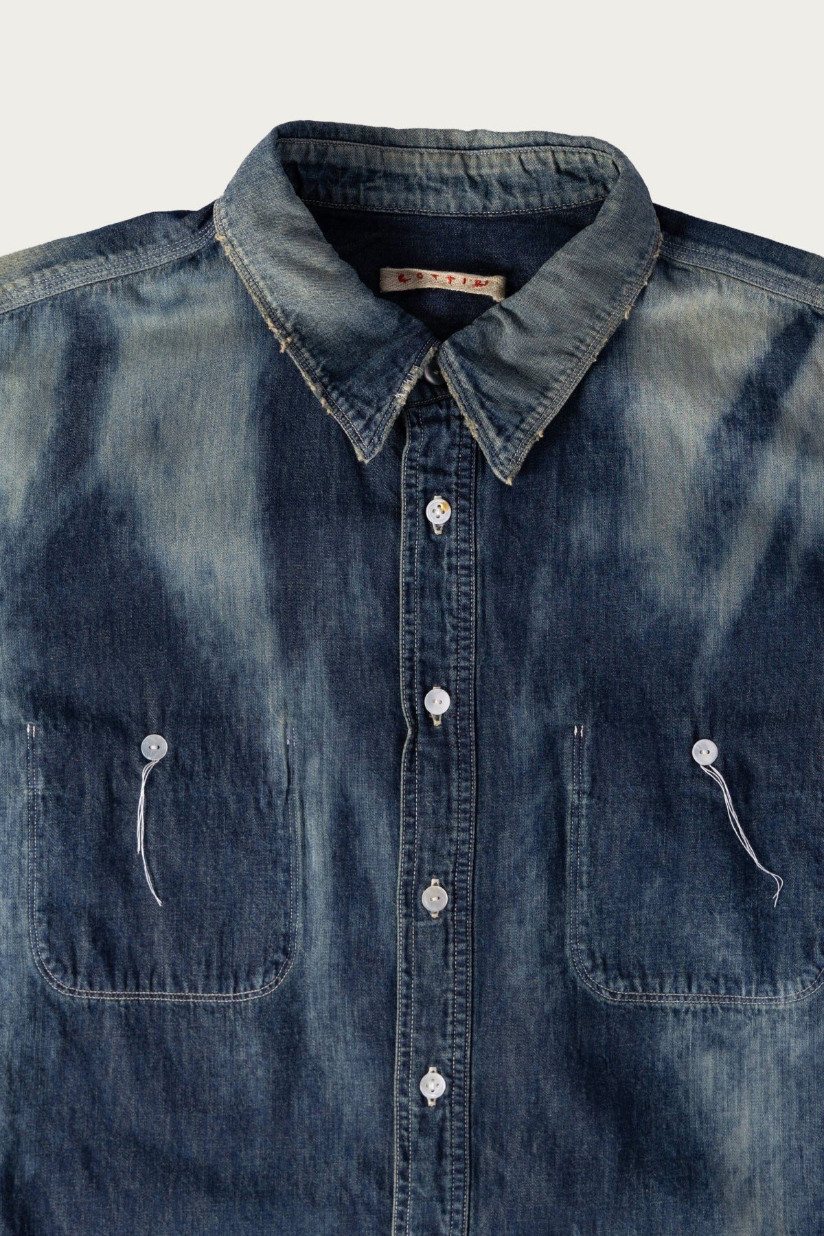 Cottle - Dear Denim New Wave Shirt - Sand Beach Sun Fade - Canoe Club
