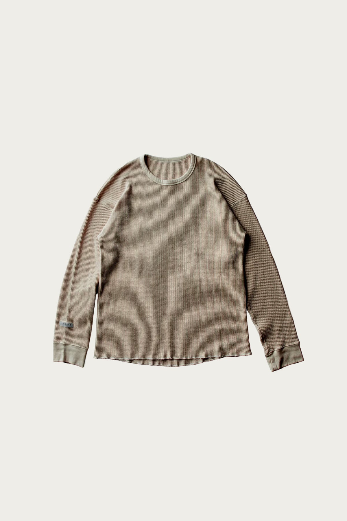 Cottle - Silk Noel Organic Waffle Long Sleeve - Coffee - Canoe Club
