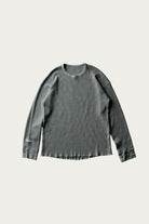Cottle - Silk Noel Organic Waffle Long Sleeve - Sumi Ink - Canoe Club