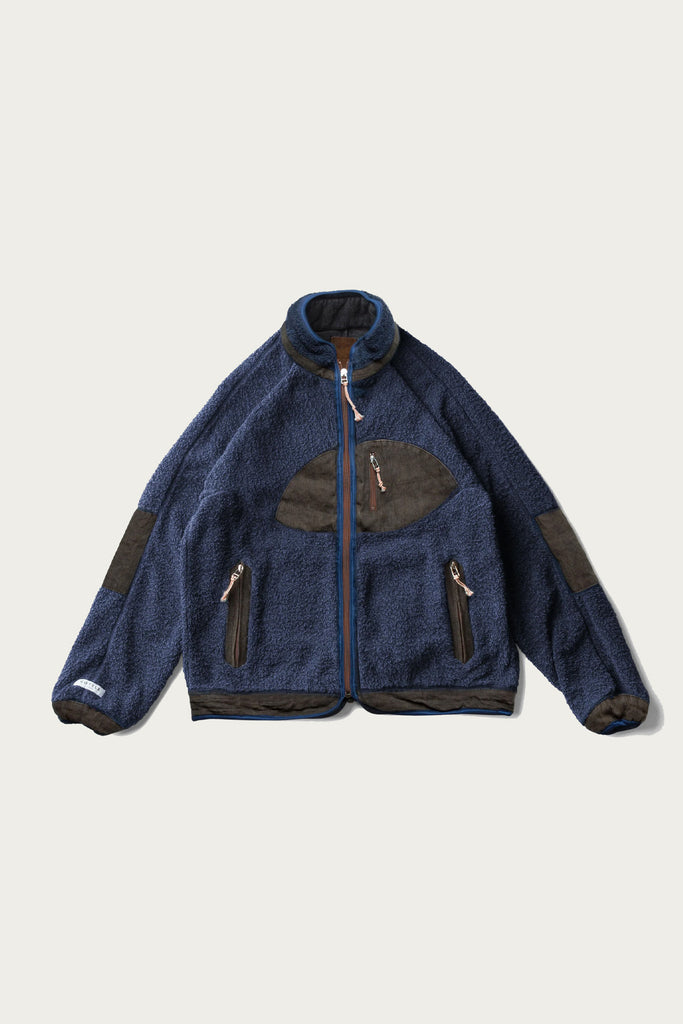 Cottle - Sunset Pile Jacket - Indigo Kakishibu - Canoe Club