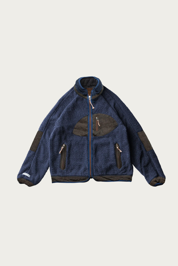 Cottle - Sunset Pile Jacket - Indigo Kakishibu - Canoe Club