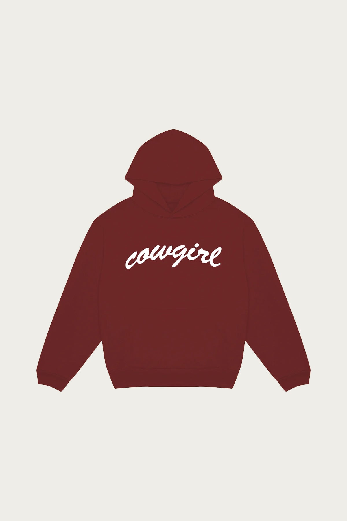 Cowgirl - Big Script Hoodie - Cherry Red - Canoe Club