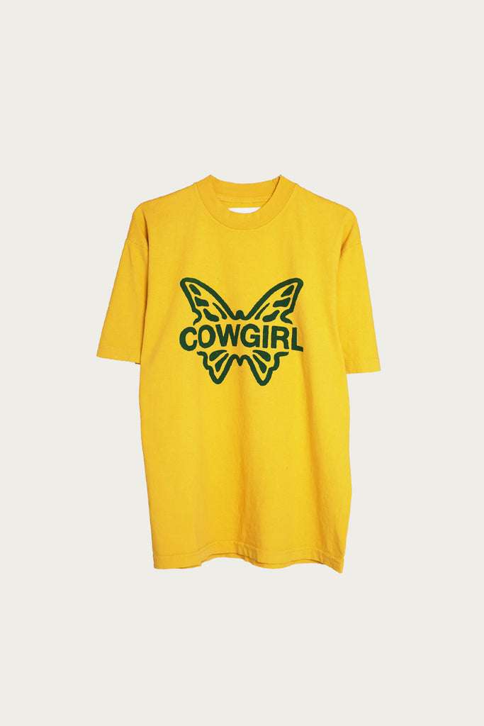 Cowgirl - Butterfly T-Shirt - Yellow - Canoe Club