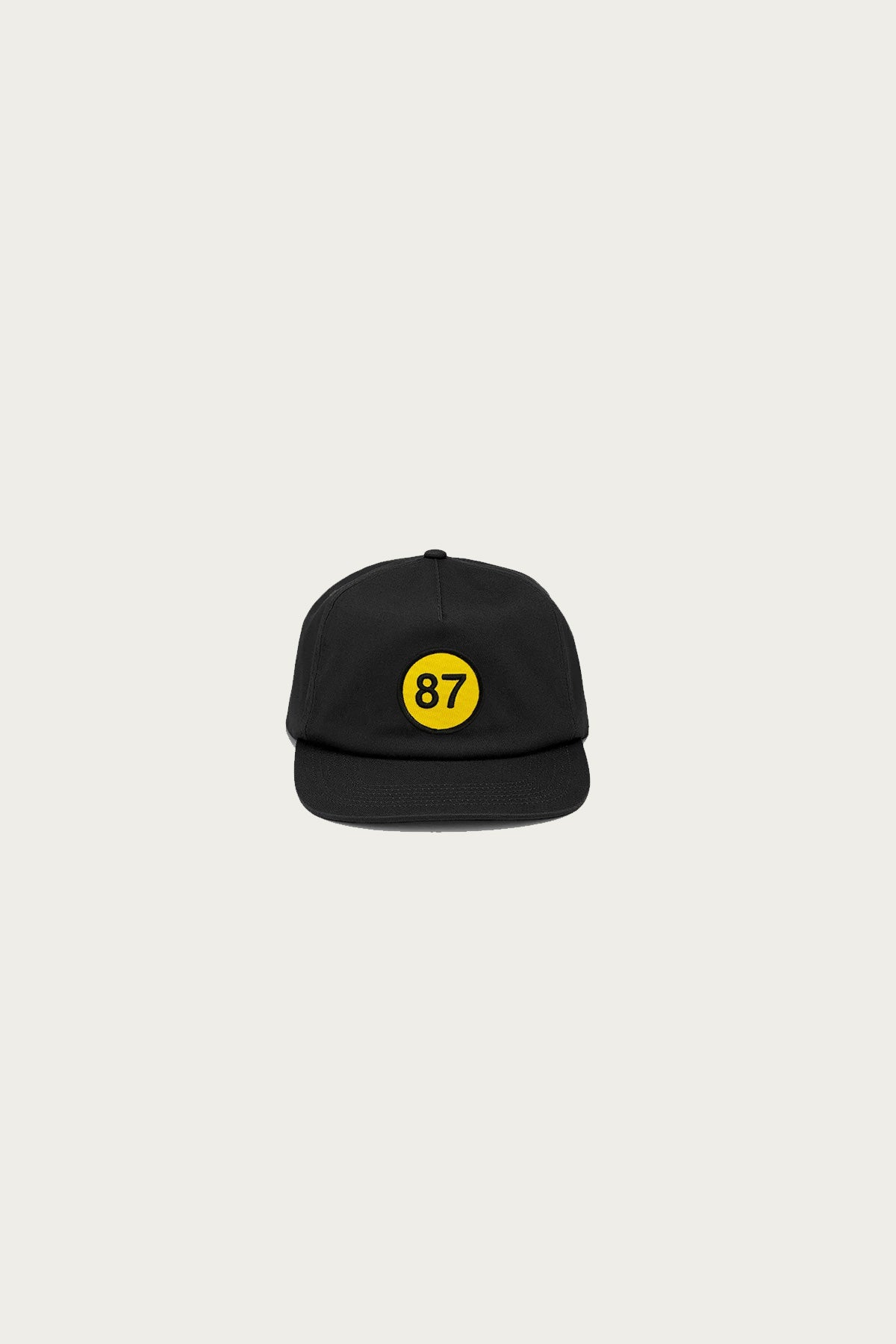 Cowgirl - 87 Five Panel Hat - Black with Yellow Patch - Canoe Club