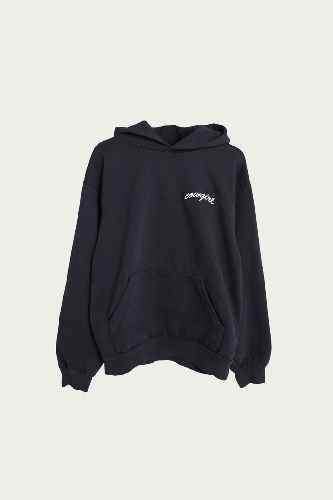 Cowgirl - Pocket Script Hoodie - Black - Canoe Club