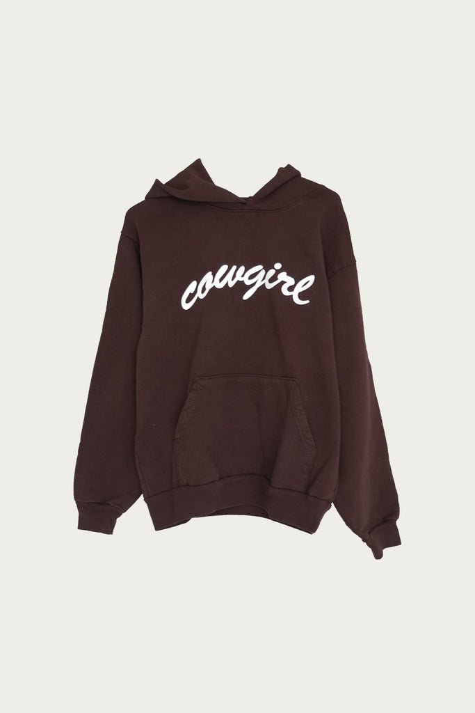 Cowgirl - Script Hoodie - Brown - Canoe Club