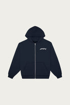 Cowgirl - Small Script Zip-Hoodie - Dark Navy - Canoe Club