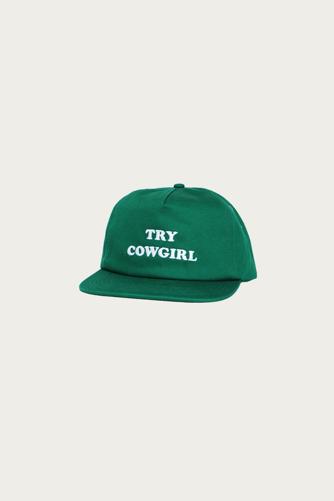 Cowgirl - Try Cowgirl 5 Panel - Green Twill - Canoe Club