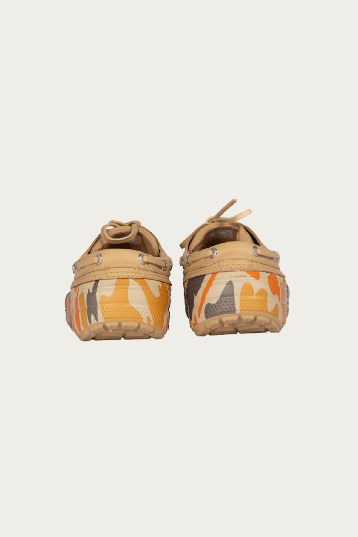 Crocs - Classic Duck Camo Boat Shoe - Tan/Shocking Orange - Canoe Club