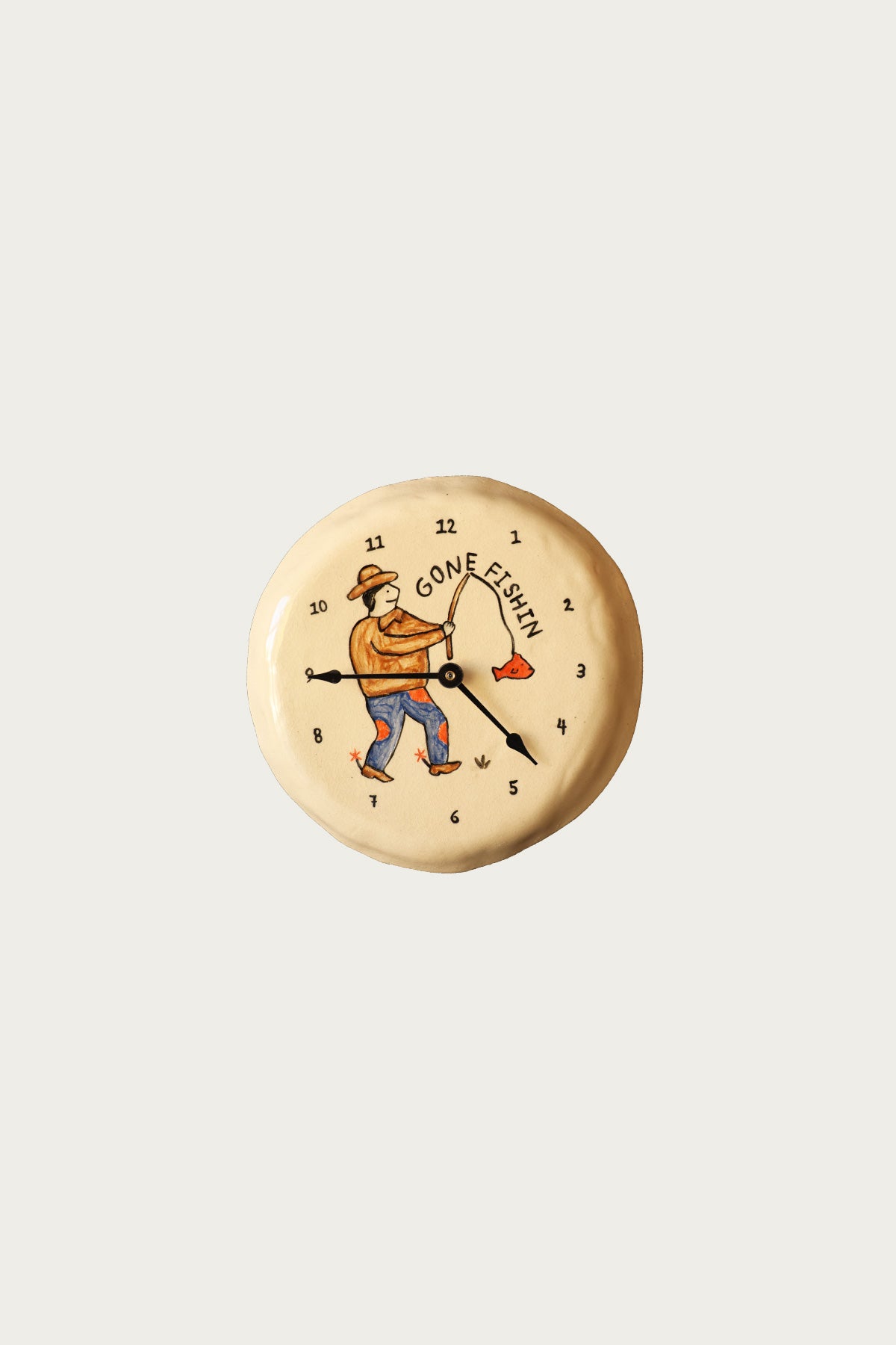 Danny D's Mud Shop - Gone Fishin Clock - Canoe Club