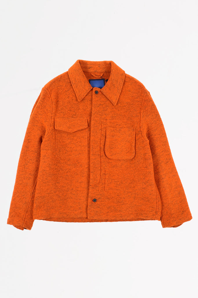 Document - Wool Field Shirting Jacket - Orange - Canoe Club