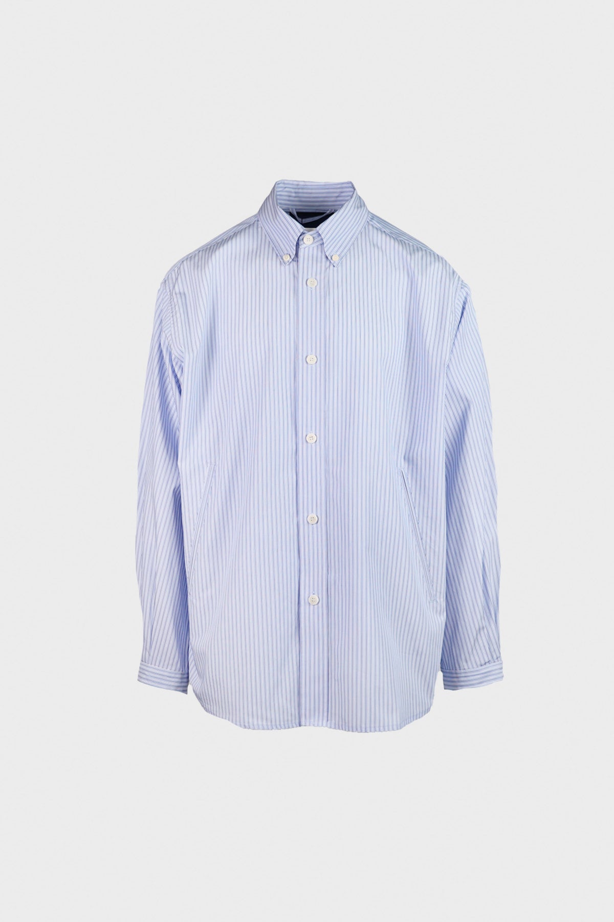 Document - 40's Cotton Button Down Shirt - Blue - Canoe Club
