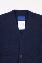 Document - Cashmere Blend V-Cardigan - Ocean - Canoe Club