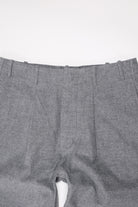 Document - Cotton Flannel Belted Trousers - Grey - Canoe Club