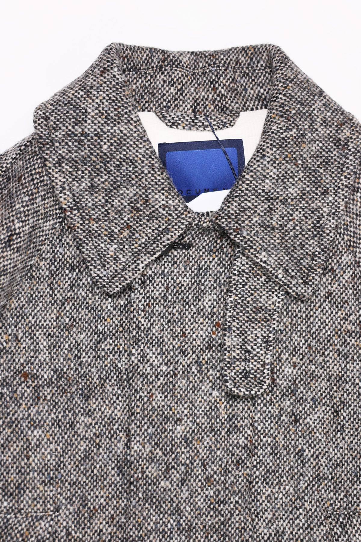 Document - Donegal Tweed Inverted Pleats Balmacaan - Beige - Canoe Club