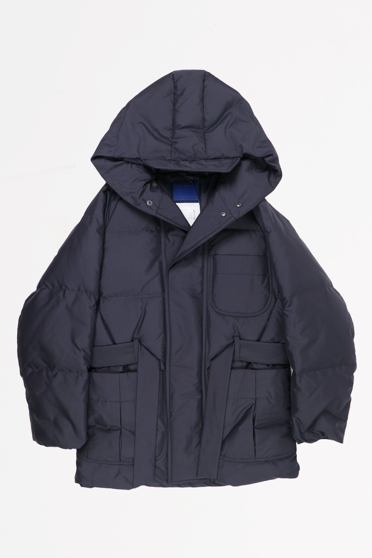 Document - Duck Down Hooded Robe - Navy - Canoe Club