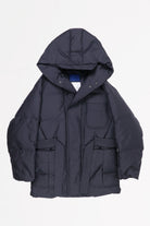 Document - Duck Down Hooded Robe - Navy - Canoe Club