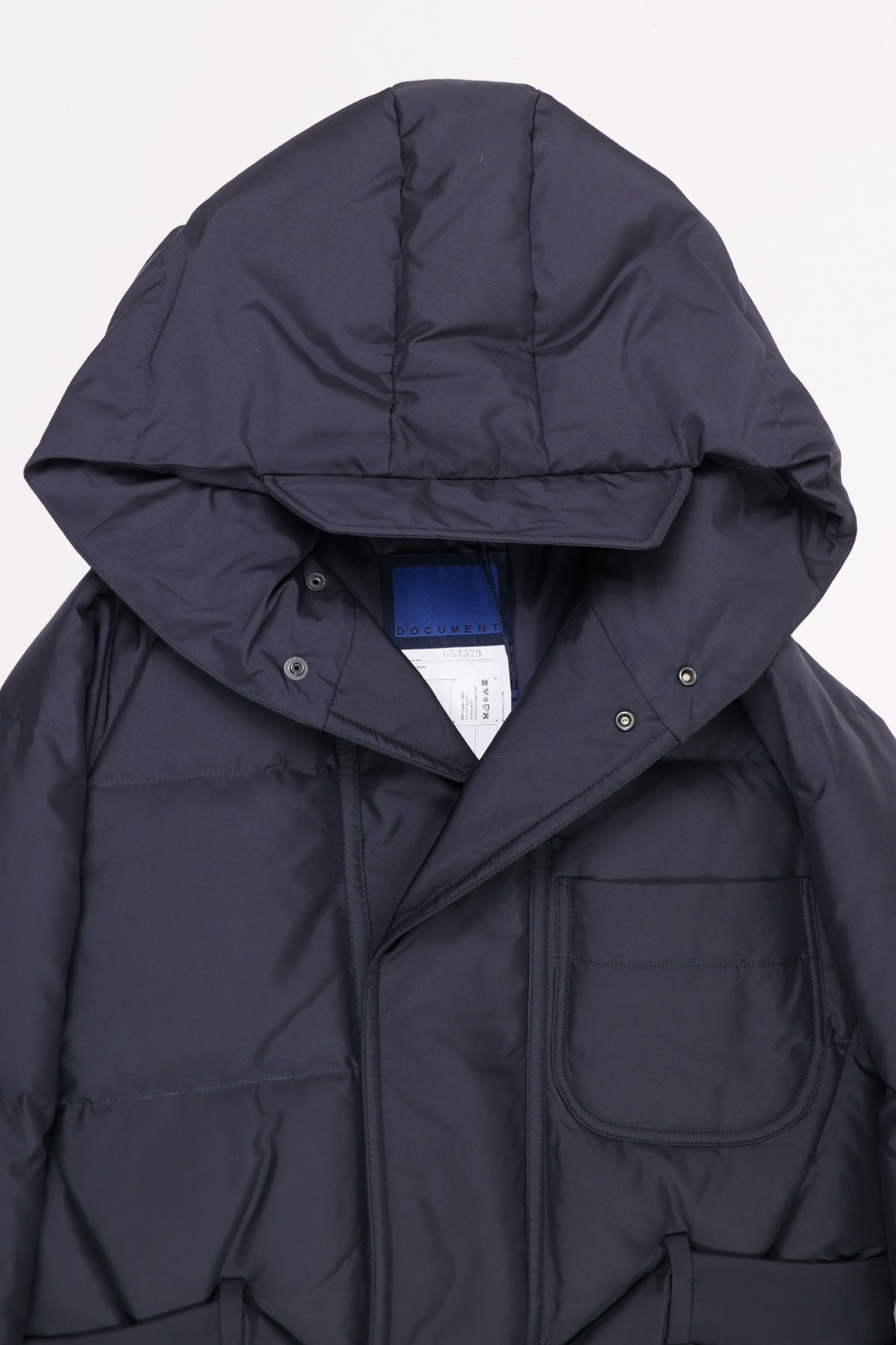 Document - Duck Down Hooded Robe - Navy - Canoe Club