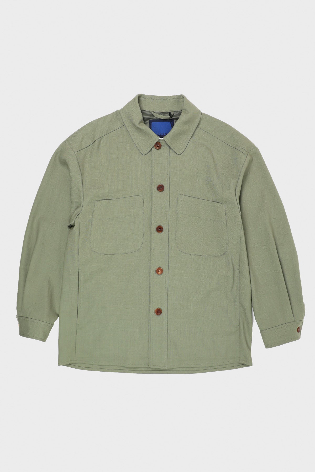 Document - Fox Brothers Wool Shirting Jacket - Khaki - Canoe Club