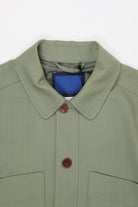 Document - Fox Brothers Wool Shirting Jacket - Khaki - Canoe Club