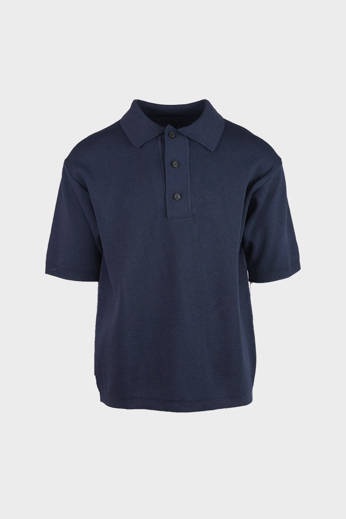Document - Hanji Polo Sweater - Navy - Canoe Club