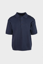 Document - Hanji Polo Sweater - Navy - Canoe Club