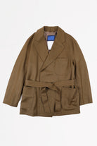 Document - Italian Wool Belted Jacket - Moca - Canoe Club