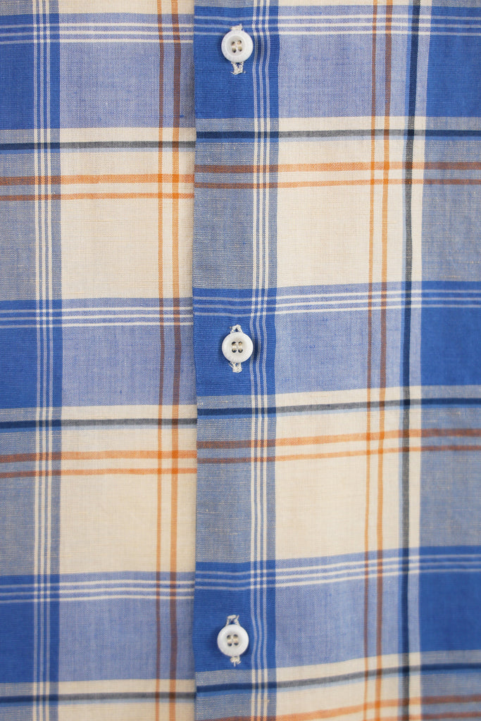 Document - Linen Cotton Outer Shirt - Blue - Canoe Club