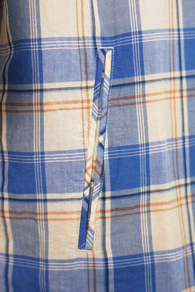 Document - Linen Cotton Outer Shirt - Blue - Canoe Club