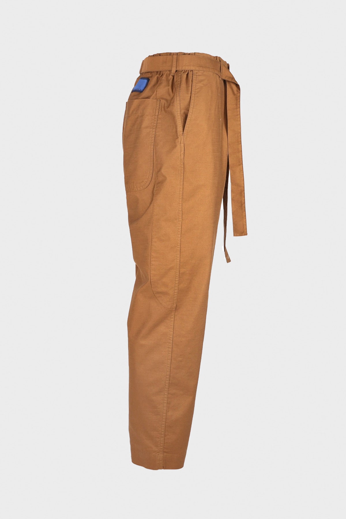 Document - Slab Moleskin Wide Tucked Trousers - Camel - Canoe Club