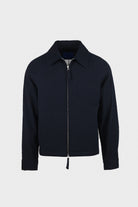 Document - Stretch Seersucker Zip Up Jacket - Dark Navy - Canoe Club