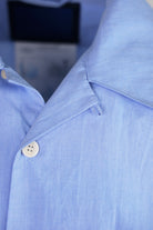 Document - Typewriter Cotton Oversized Shirt - Chambray - Canoe Club
