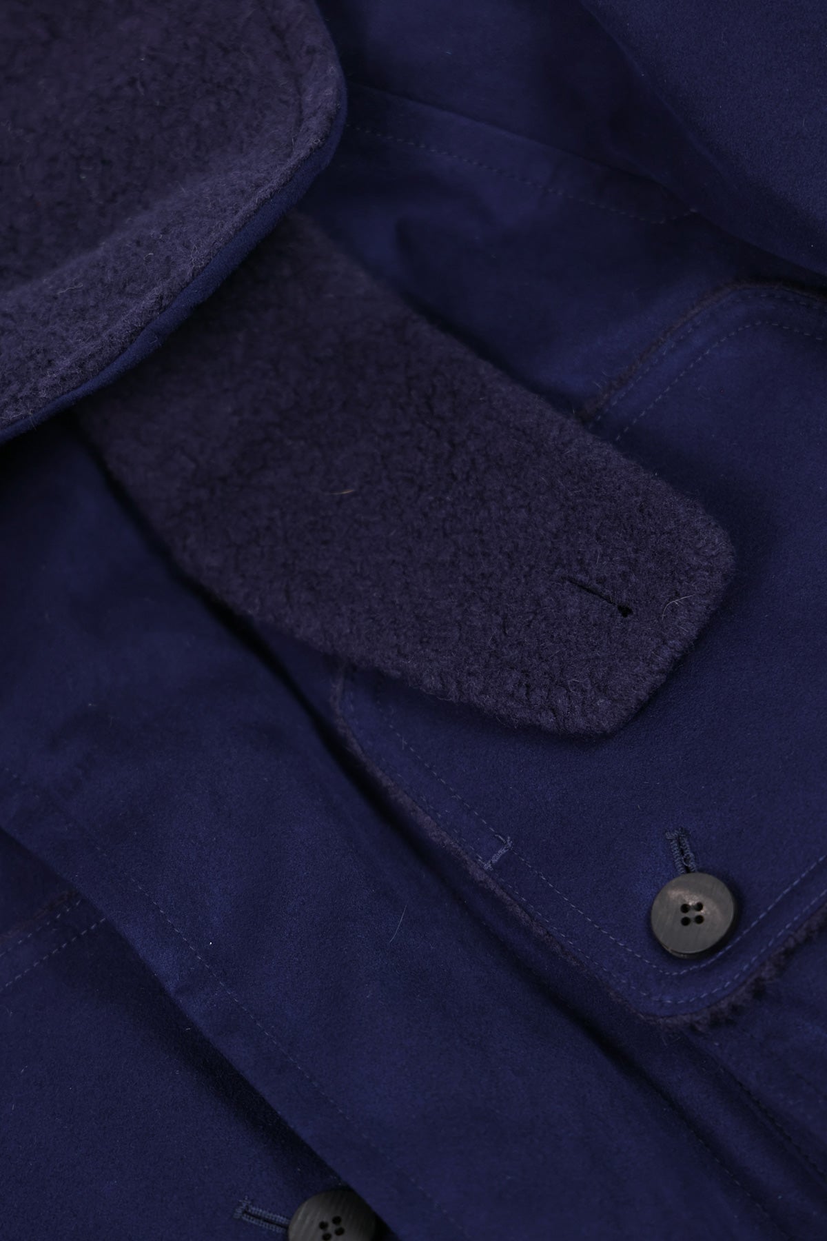 Document - Vegan Suede Big Pocket Jacket - Navy - Canoe Club