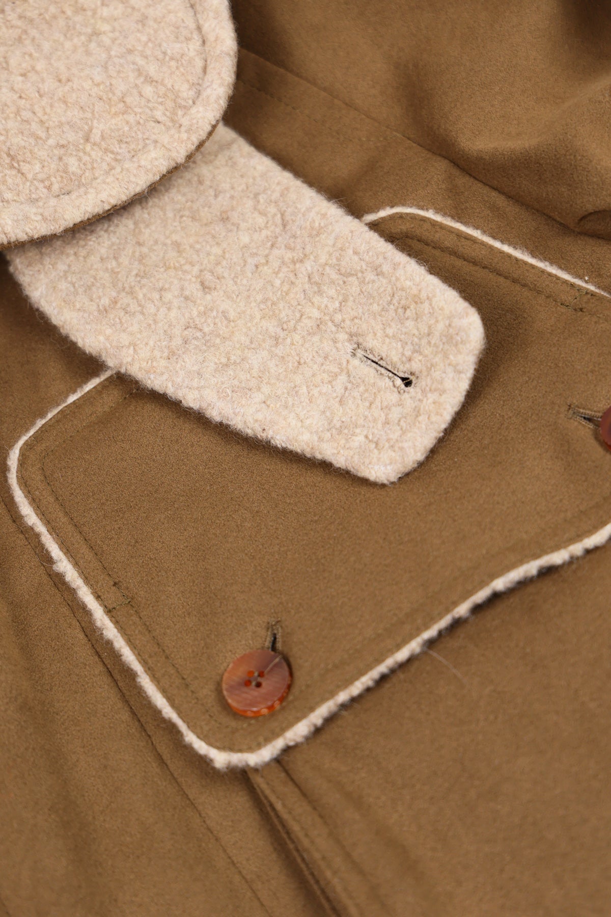 Document - Vegan Suede Big Pocket Jacket - Tan - Canoe Club