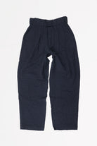 Document - Wool Cotton Tucked Easy Pants - Navy - Canoe Club