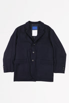 Document - Wool Melton Set Up Jacket - Dark Navy - Canoe Club