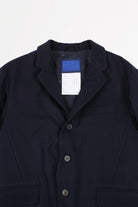 Document - Wool Melton Set Up Jacket - Dark Navy - Canoe Club