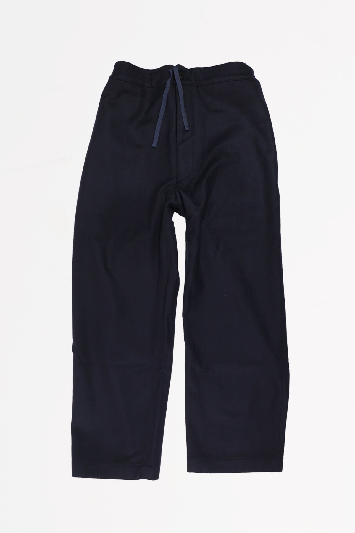 Document - Wool Melton Tucked Pants - Dark Navy - Canoe Club