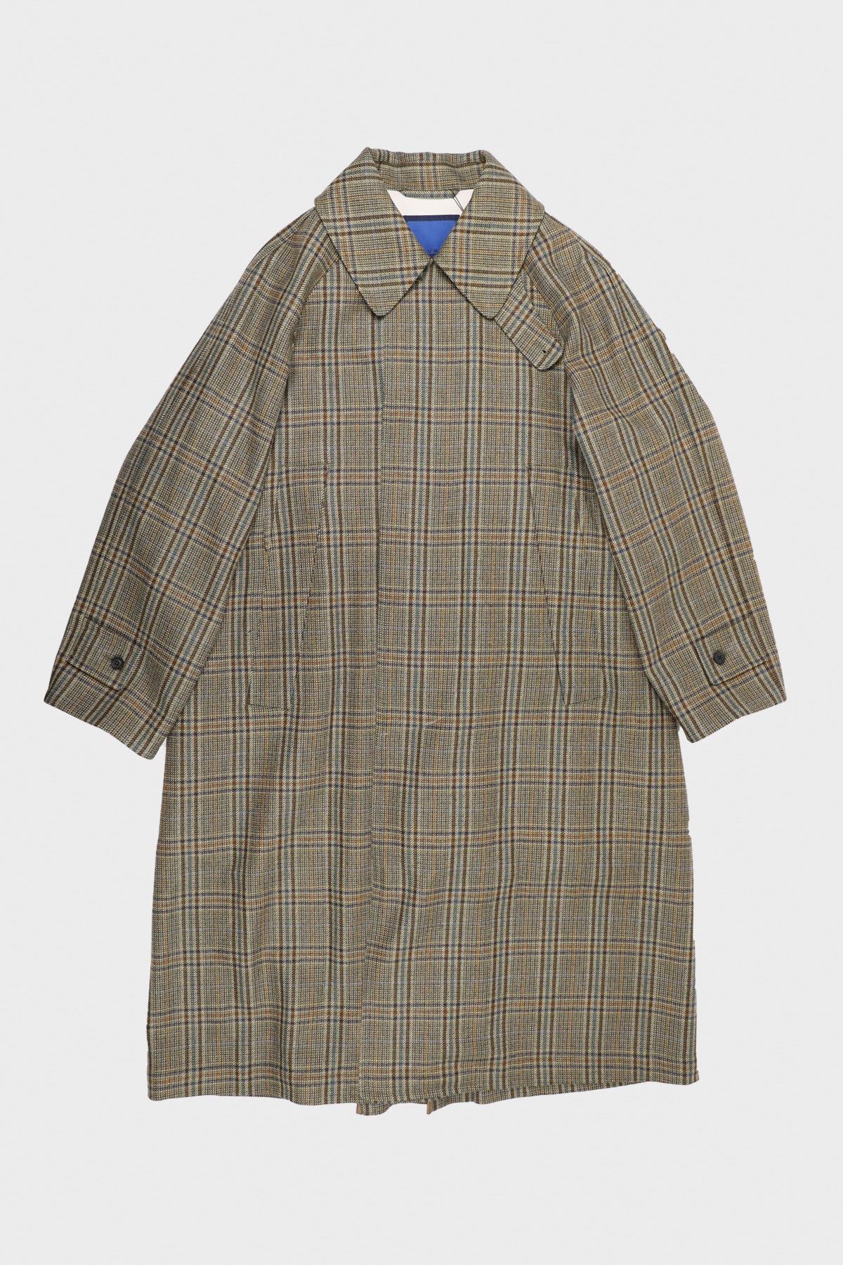 Document - Wool Tweed Inverted Pleats Balmacaan - Camel - Canoe Club