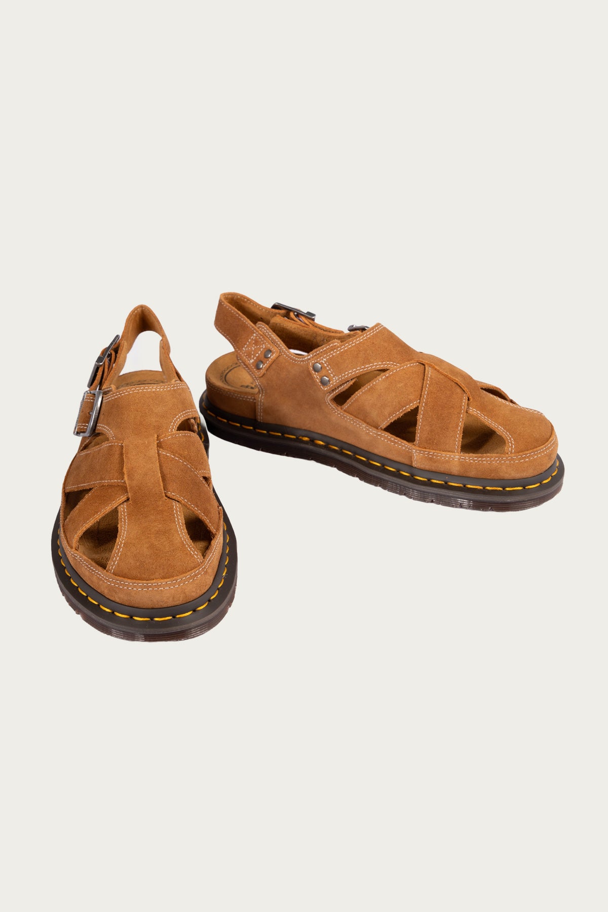 Dr. Martens - San Archive Fisherman - Plush Suede Reverse Natural Tan - Canoe Club
