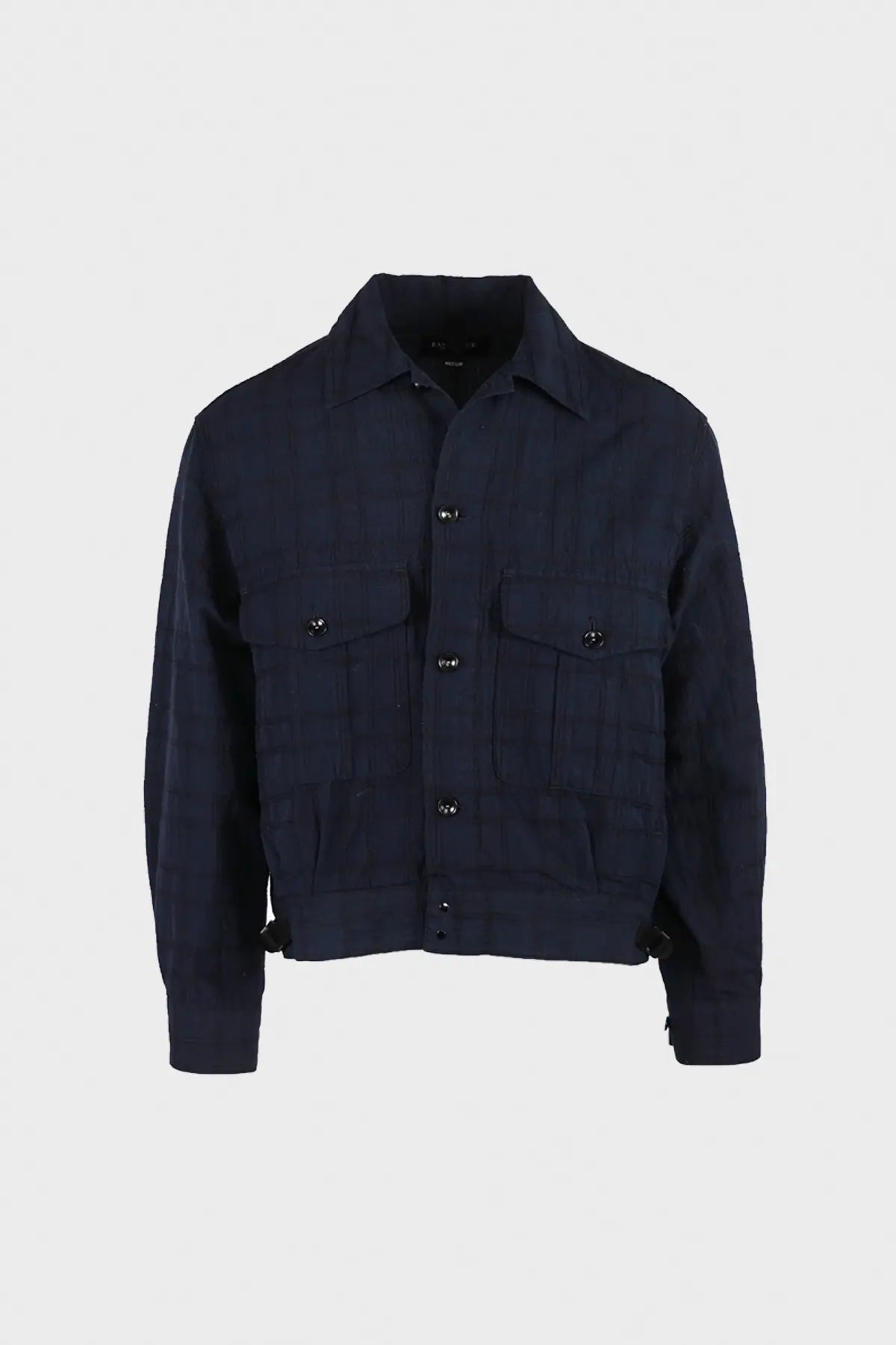 Eastlogue - Battle Dress Jacket - Navy Linen Check - Canoe Club